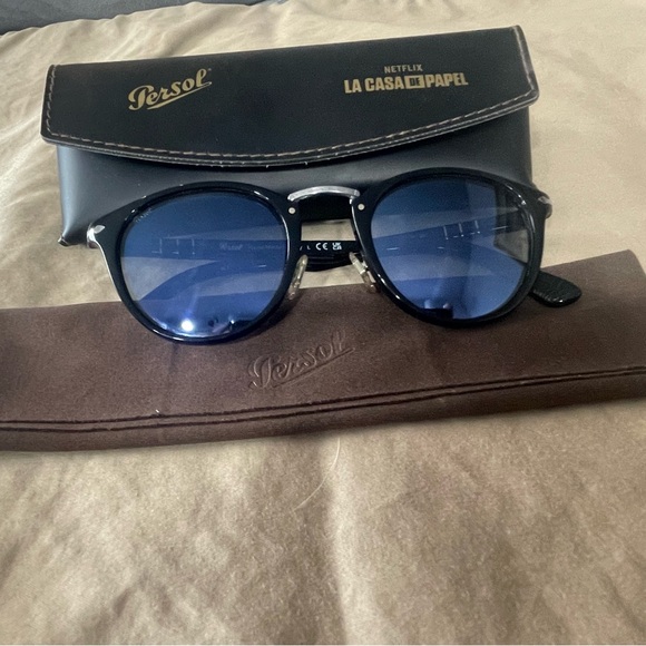 Persol Black Handmade Sunglasses-Typewriter Edition - Picture 1 of 7